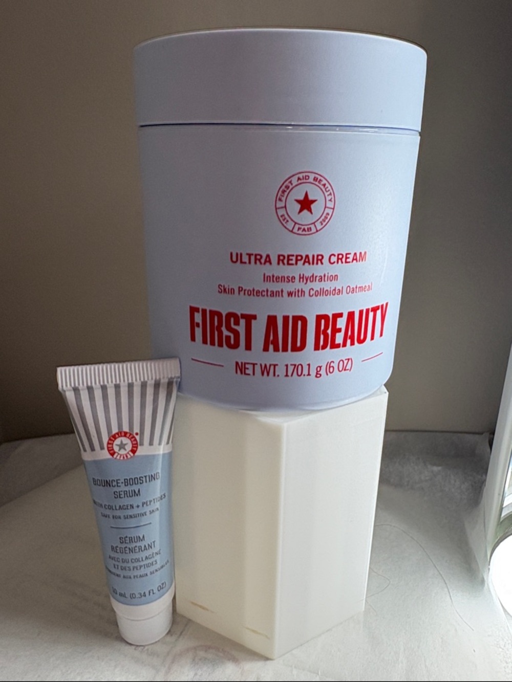 First Aid Beauty Ultra Repair Cream Serum Bundle New Unused Sephora Set